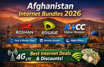 Internet Bundles 2026 – Roshan, Etisalat & AWCC (Updated Guide)